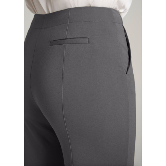 AMERICAN TALL Slim Straight Leg Dress Pants Slate Gray {3Q32} - Picture 3 of 5
